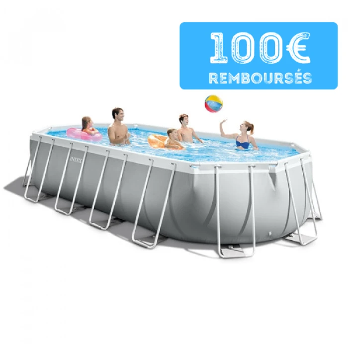 Piscine Tubulaire Ovale Intex Prism Frame 6.10 X 3.05 X 1.22m 4 Piscine Tubulaire Ovale Intex Prism Frame 6.10 X 3.05 X 1.22m – Image 2