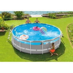 Piscine Tubulaire Ronde Intex Prism Frame Clear Window 4,88 X 1,22 M 18 Piscine Tubulaire Ronde Intex Prism Frame Clear Window 4,88 X 1,22 M -Piscine Famille 26730np ambianc min