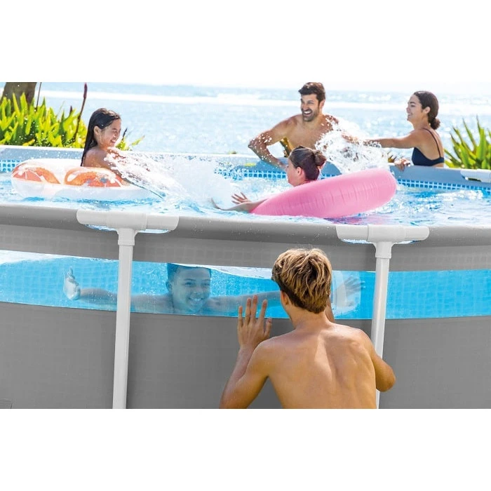 Piscine Tubulaire Ronde Intex Prism Frame Clear Window 4,88 X 1,22 M 5 Piscine Tubulaire Ronde Intex Prism Frame Clear Window 4,88 X 1,22 M – Image 3