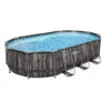 Piscine Tubulaire Ovale Bestway Power Steel™ Bois Rustique 6,10 X 3,66 X 1,22 M 1 Piscine Tubulaire Ovale Bestway Power Steel™ Bois Rustique 6,10 X 3,66 X 1,22 M -Piscine Famille 5611r