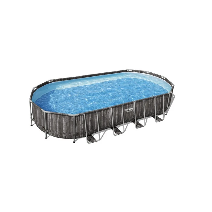 Piscine Ovale Bestway Power Steel™ Bois Rustique 7,32 X 3,66 X 1,22 M 3 Piscine Ovale Bestway Power Steel™ Bois Rustique 7,32 X 3,66 X 1,22 M
