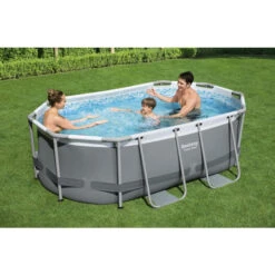 Piscine Ovale Bestway Power Steel™ 3,05 X 2 X 0,84 M -Piscine Famille 5614a piscine ovale bestway power steel 3 05 x 2 x 0 84 m ambiance famille