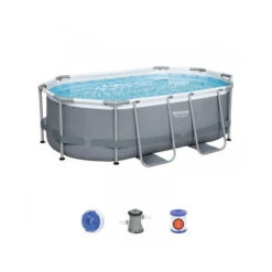 Piscine Ovale Bestway Power Steel™ 3,05 X 2 X 0,84 M -Piscine Famille 5614a piscine ovale bestway power steel 3 05 x 2 x 0 84 m schema