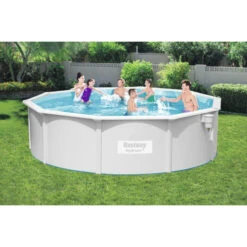 Piscine En Acier Bestway Hydrium - 4,60 X 1,20 M -Piscine Famille 56384 piscine tubulaire bestway hydrium 460 x 120 cm ambiance