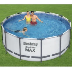 Piscine Tubulaire Ronde Bestway Steel Pro Max™ 366 X 122 Cm -Piscine Famille 56420 ambiance