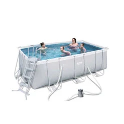 Piscine Famille 31 Piscine Tubulaire Rectangulaire Bestway Power Steel 4,12 X 2,01 X 1,22