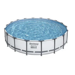 Piscine Tubulaire Ronde Bestway Steel Pro Max 5,49 X 1,22 M - Gris Clair