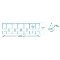 Piscine Tubulaire Ronde Bestway Steel Pro Max 5,49 X 1,22 M - Gris Clair 14 Piscine Tubulaire Ronde Bestway Steel Pro Max 5,49 X 1,22 M - Gris Clair -Piscine Famille 56462 steel pro max dimensions