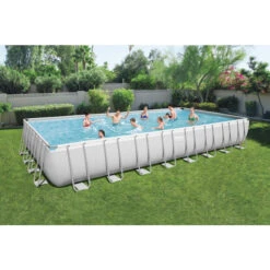 Piscine Tubulaire Rectangulaire Bestway Power Steel™ 9,56 X 4,88 X 1,32 M -Piscine Famille 56623 piscine tubulaire rectangulaire bestway power steeltm 9 56 x 4 88 x 1 32 m ambiance