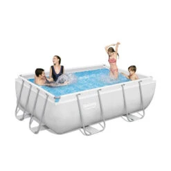 Piscine Tubulaire Rectangulaire Bestway Power Steel™ 2,82 X 1,96 X 0,84 M -Piscine Famille 56629 ambiance