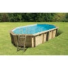 Piscine En Bois Octogonale Ubbink Océa 6,10 X 4,00 X 1,30 M - Liner Bleu