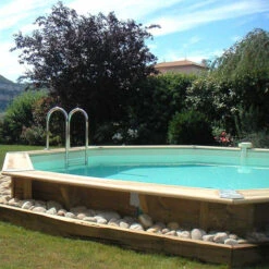 Piscine En Bois Octogonale Ubbink Océa 4,30 X 1,20 M - Liner Beige 10 Piscine En Bois Octogonale Ubbink Océa 4,30 X 1,20 M - Liner Beige -Piscine Famille 7504510 piscine bois octogonale ubbink ocea 580 beige ambiance 3 2