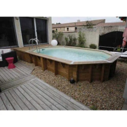 Piscine En Bois Octogonale Ubbink Océa 5,50 X 3,55 X 1,20 M - Liner Beige 11 Piscine En Bois Octogonale Ubbink Océa 5,50 X 3,55 X 1,20 M - Liner Beige -Piscine Famille 7504594 piscine bois octogonale ubbink ocea 355 550 beige ambiance 3