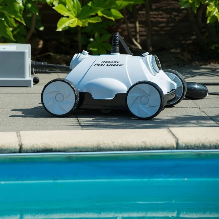 Robot Nettoyeur Fond De Piscine Ubbink Robotclean 1 Noir Et Blanc 4 Robot Nettoyeur Fond De Piscine Ubbink Robotclean 1 Noir Et Blanc – Image 2