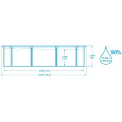 Piscine En Acier Bestway Hydrium - 4,60 X 1,20 M -Piscine Famille dimensions piscine tubulaire bestway hydrium 460 x 120 cm 1 1