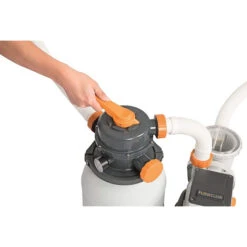 Filtre à Sable Complet Bestway Flowclear 5,6 M³/h -Piscine Famille flowclear bestway 5 678 m3h vanne