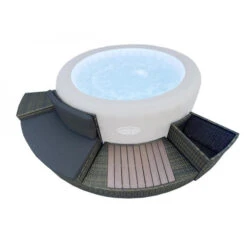 Entourage Rotin Pour Spa Bestway Lay-Z-Spa Ø 200 Cm - Gris Anthracite 12 Entourage Rotin Pour Spa Bestway Lay-Z-Spa Ø 200 Cm - Gris Anthracite -Piscine Famille habillage de spa rond bestway 4 pieces 17424 11941750 31631772 1140x1140