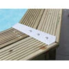 Kit De 8 Pièces Finition Margelles 135° Ubbink Alu Piscine Bois Octogonale -Piscine Famille kit de finition pour margelles 8 pieces pour piscine bois hexgonale 1