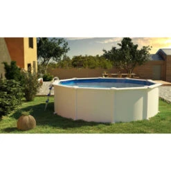 GRE Piscine Ronde Acier Gré Fidji - 4,60 X 1,20 M 11 GRE Piscine Ronde Acier Gré Fidji - 4,60 X 1,20 M -Piscine Famille kit460eco piscine ronde acier gre fidji 460 120 ambiance 2