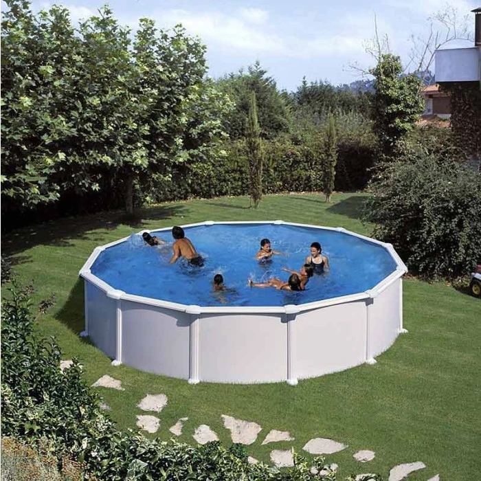 GRE Piscine Ronde Acier Gré Atlantis - Ø 5,50 X 1,30 M 4 GRE Piscine Ronde Acier Gré Atlantis - Ø 5,50 X 1,30 M – Image 2