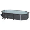 GRE Piscine Ovale Composite Gré - 6,64 X 3,86 X 1,24 M -Piscine Famille kpcov6650 piscine ovale composite gre 664 386 154cm 1