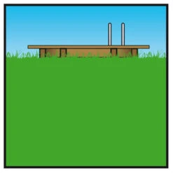 Piscine En Bois Rectangulaire Ubbink Linéa 15,50 X 3,50 X 1,55 M - Liner Bleu -Piscine Famille picto coupe enterre