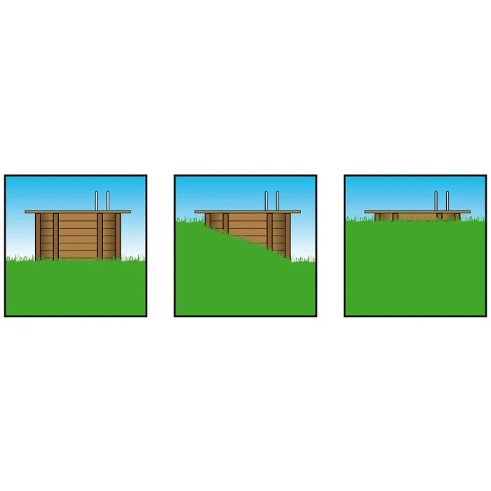 Piscine En Bois Rectangulaire Ubbink Linéa 6,50 X 3,50 X 1,40 M - Liner Gris 4 Piscine En Bois Rectangulaire Ubbink Linéa 6,50 X 3,50 X 1,40 M - Liner Gris – Image 2