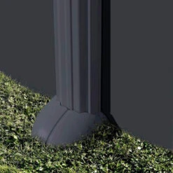 GRE Piscine Ronde Acier Gré Gris Anthracite 3,50 X 1,30 M -Piscine Famille pied piscine gre anthracite