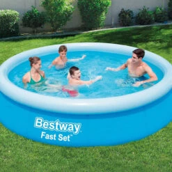 Piscine Autoportée Bestway Fast Set 3,66 X 0,76 M + Épurateur à Cartouche -Piscine Famille piscine autoportee bestway fast set 366 x 76 cm 2