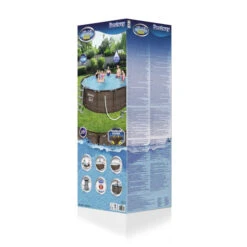 Piscine Tubulaire Ronde Bestway Steel Pro Max 3,66 X 1,00 M -Piscine Famille piscine bestway imitation bois 366 3