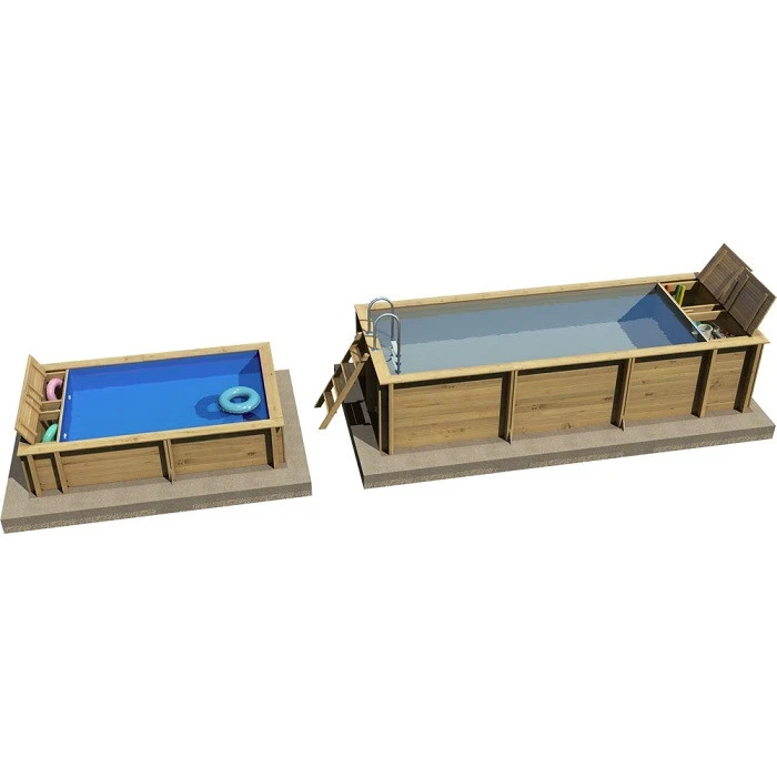 Piscine Pool'n Box Junior Procopi En Bois 3,7 X 2,4 M - Coffre Et Filtration Intégrés 7 Piscine Pool'n Box Junior Procopi En Bois 3,7 X 2,4 M - Coffre Et Filtration Intégrés – Image 5