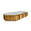 Piscine En Bois Octogonale Ubbink Océa 8,60 X 4,70 X 1,30 M - Liner Gris -Piscine Famille piscine en bois octogonale ubbink ocea 470 x 860 gris