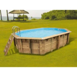 Piscine Famille -Piscine Famille piscine en bois ubbink sunwater 300 x 490 studio55 bleu 1