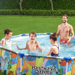 Piscine Tubulaire Bestway Steel Pro Ronde Décor Animaux 3,05 X 0,66 M 11 Piscine Tubulaire Bestway Steel Pro Ronde Décor Animaux 3,05 X 0,66 M -Piscine Famille piscine tubulaire bestway steel pro ronde animaux 305 x 66 cm 2