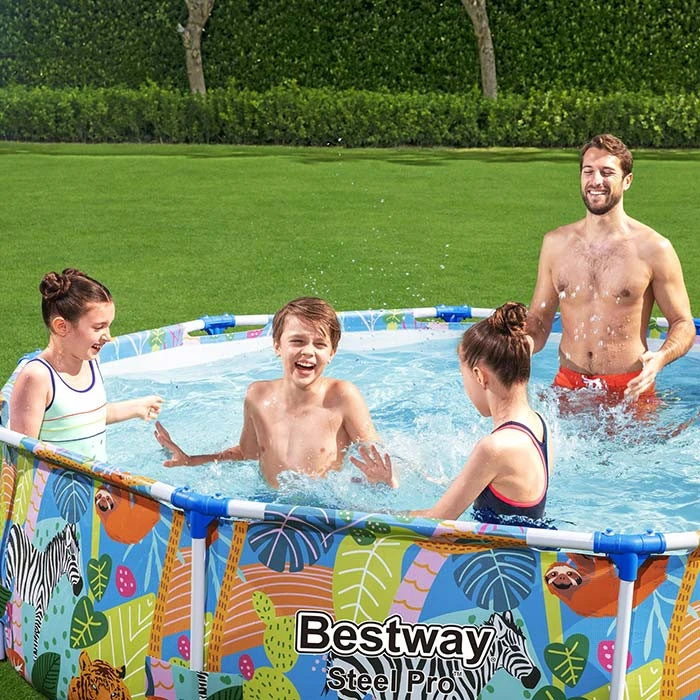 Piscine Tubulaire Bestway Steel Pro Ronde Décor Animaux 3,05 X 0,66 M 6 Piscine Tubulaire Bestway Steel Pro Ronde Décor Animaux 3,05 X 0,66 M – Image 4