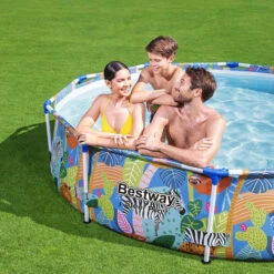 Piscine Tubulaire Bestway Steel Pro Ronde Décor Animaux 3,05 X 0,66 M 12 Piscine Tubulaire Bestway Steel Pro Ronde Décor Animaux 3,05 X 0,66 M -Piscine Famille piscine tubulaire bestway steel pro ronde animaux 305 x 66 cm 3