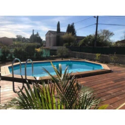 Piscine Famille -Piscine Famille piscine ubbink azura 610 400 120 bleu 1