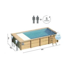Piscine Urbaine XL Procopi En Bois 6,5 X 3,5 M - Couverture Automatique 9 Piscine Urbaine XL Procopi En Bois 6,5 X 3,5 M - Couverture Automatique -Piscine Famille piscine urbaine xl dimensions