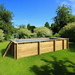 Piscine Pool'n Box Procopi En Bois 5 X 2 M - Coffre Et Filtration Intégrés -Piscine Famille piscine pool n box hors sol ambiance min