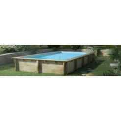 Piscine Weva Procopi En Bois 6 X 3 M -Piscine Famille piscine procopi weva ambiance semi enterr e