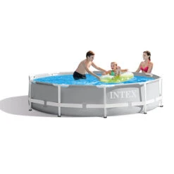 Piscine Tubulaire Ronde Intex Prism Frame 3,05 X 0,76 M + Epurateur 1 M3