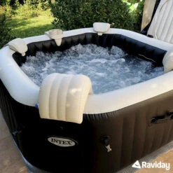 Spa Gonflable Intex PureSpa Carbone 4 Places -Piscine Famille spa carbone intex raviday 4 1 1