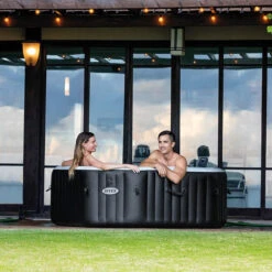 Spa Gonflable Intex PureSpa Carbone 4 Places -Piscine Famille spa gonflable intex purespa carbone 4 places 2