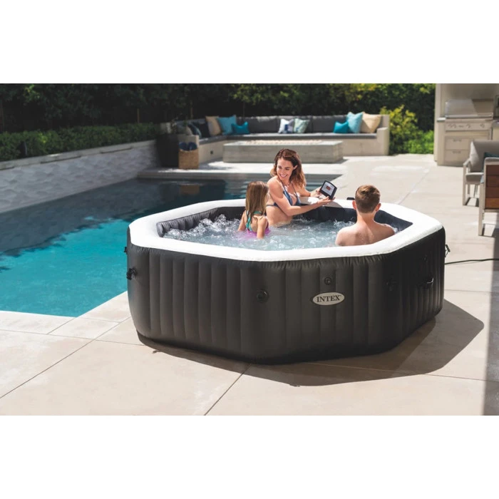 Spa Gonflable Intex PureSpa Carbone 6 Places 4 Spa Gonflable Intex PureSpa Carbone 6 Places – Image 2